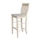 International Concepts 36" Round Extension Dining Table 40.9"H With 4 Cafe Bar height Stools K-36RXT-27B-S6163-4 - alternate 2